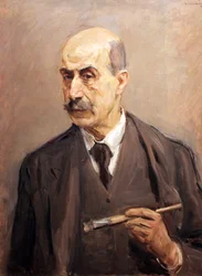 Self-Portrait with Brush